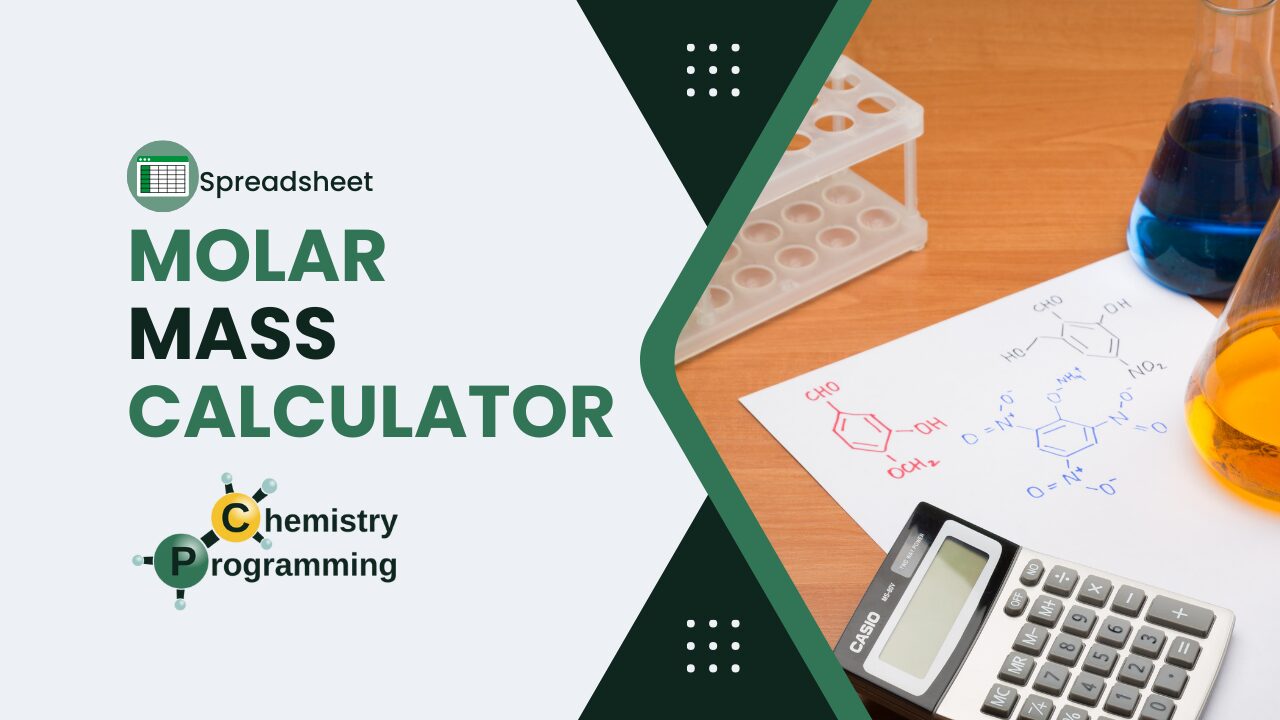 Molar Mass Calculator: A Free Google Sheets Video Tutorial - Chemistry ...