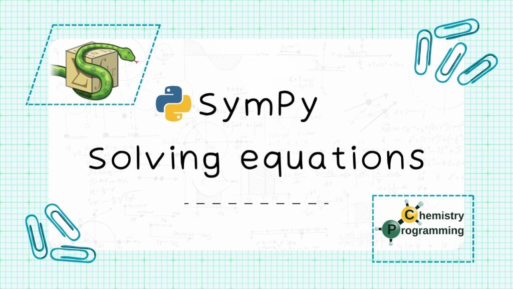 sympy solve equations python math